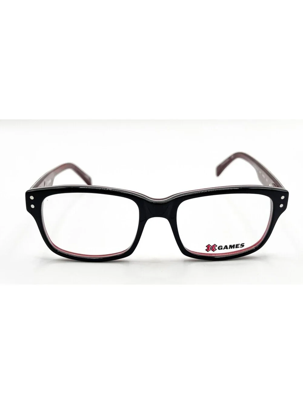 X Games Slopestyle 001 Black Red Authentic Eyeglasses 50-18-135